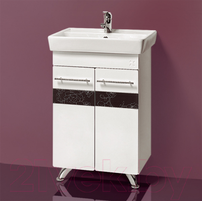 Тумба с умывальником Акваль Токио 60 / ТОКИО.60.00.02.N