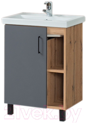 Тумба с умывальником Акваль Лофт 60 / В2.4.01.6.0.1 - фото