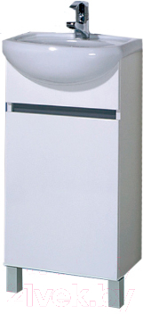 Тумба с умывальником Акваль Афина 45 / АФИНА.45.00.00.L - фото