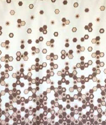 Шторка-занавеска для ванны Miranda Troy Beige - фото