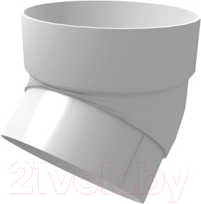 Колено трубы водосточной Grand Line Стандарт ПВХ 45 градусов - фото