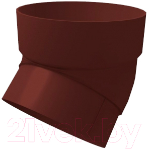 Колено трубы водосточной Grand Line Стандарт ПВХ 45 градусов - фото