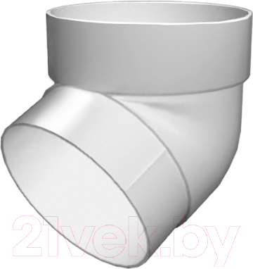 Колено для водостока Grand Line Стандарт ПВХ 67 градусов - фото