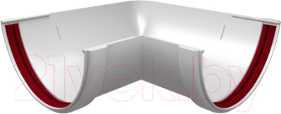 Угол желоба Grand Line Стандарт ПВХ 90 градусов универсальный - фото