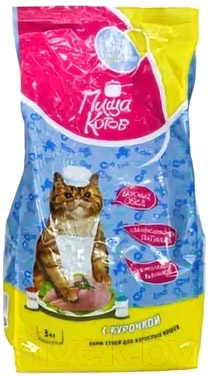 Сухой корм для кошек За Корма Родины Пища котов. С курочкой / ZKR007 - фото