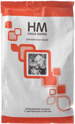Сухой корм для кошек Наша Марка С цыпленком и рисом НМ003-1 - фото