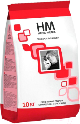 Сухой корм для кошек Наша Марка С говядиной и овощами НМ024-1 - фото