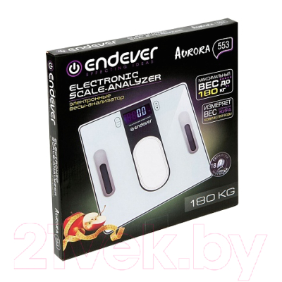 Напольные весы электронные Endever Aurora 553