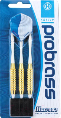 Набор дротиков для дартса Harrows Softip Pro Brass 3x18gK / 841HRED15918 - фото