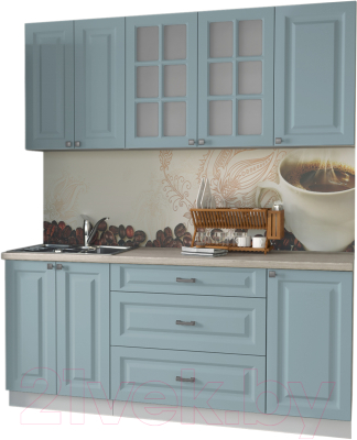 Кухонный гарнитур Интерлиния Мила Деко 1.8 Б - фото