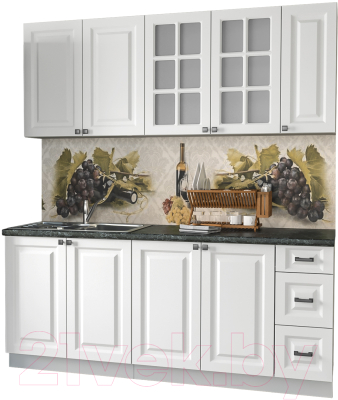 Кухонный гарнитур Интерлиния Мила Деко 1.9 А - фото