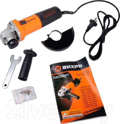 Угловая шлифовальная машина Вихрь УШМ-125/1100Э (72/12/10)