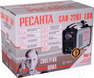 Инвертор сварочный Ресанта САИ-220Т Lux