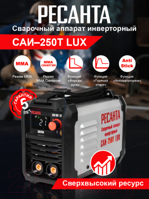 Инвертор сварочный Ресанта САИ-250Т Lux (65/72)