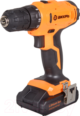 Аккумуляторная дрель-шуруповерт Вихрь ДА-18Л-2КА (72/14/25) - фото