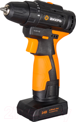 Аккумуляторная дрель-шуруповерт Вихрь ДА-24Л-2К/Б (72/14/24) - фото