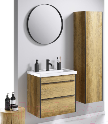 Шкаф-полупенал для ванной Aqwella Fargo / FRG0535DB