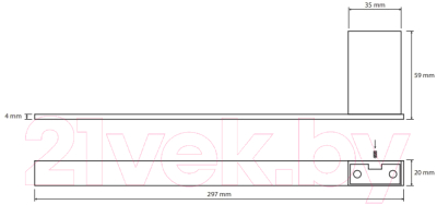 Держатель для полотенца Bemeta Via 135004044