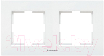 Рамка для выключателей и розеток Panasonic Karre Plus WKTF08022WH-BY - фото