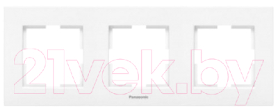 Рамка для выключателей и розеток Panasonic Karre Plus WKTF08032WH-BY - фото