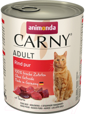 Влажный корм для кошек Animonda Carny Adult с говядиной - фото