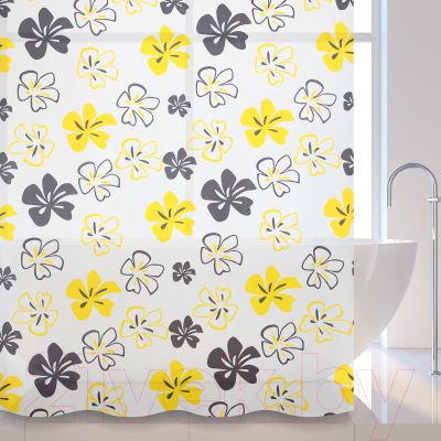 Шторка-занавеска для ванны Savol S-6PEVA07