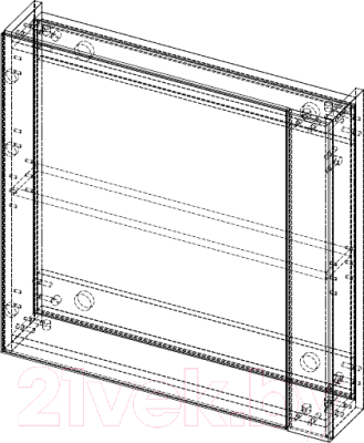 Шкаф с зеркалом для ванной АВН Лофт 70 / 62.24 (5)