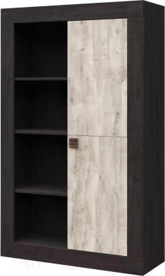 Шкаф Мебель-КМК 1Д Лондон 0467.5 (дуб кентерберри/сосна натуральная) - фото