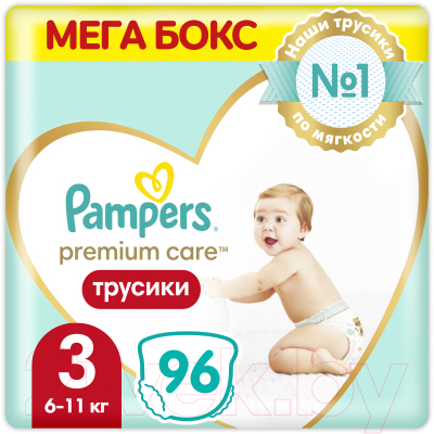 Подгузники-трусики детские Pampers Premium Care Pants Midi 3 - фото