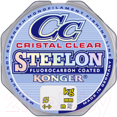 Леска монофильная Konger Crictal Clear Fluorocarbon 0.18мм 30м / 239030018 - фото