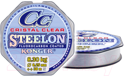 Леска монофильная Konger Crictal Clear Fluorocarbon 0.18мм 30м / 239030018