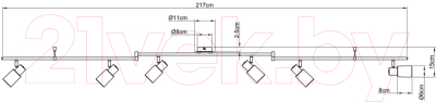 Спот Arte Lamp Cavalletta A4510PL-6SS