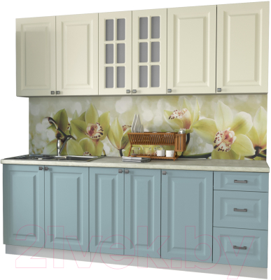 Кухонный гарнитур Интерлиния Мила Деко 2.2 А - фото
