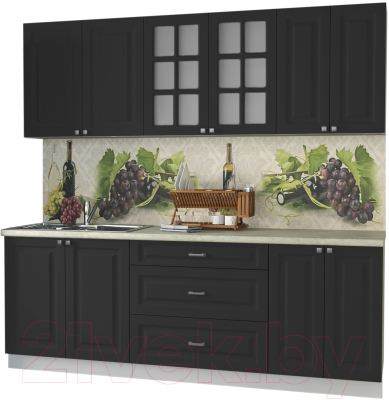 Кухонный гарнитур Интерлиния Мила Деко 2.2 Б - фото