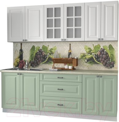 Кухонный гарнитур Интерлиния Мила Деко 2.2 Б - фото