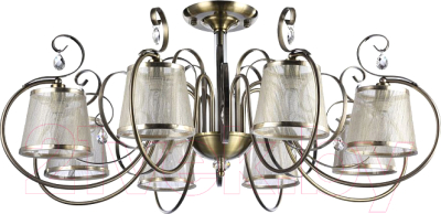 Люстра Freya Simone FR2020-CL-08-BZ / FR020-08-R - фото