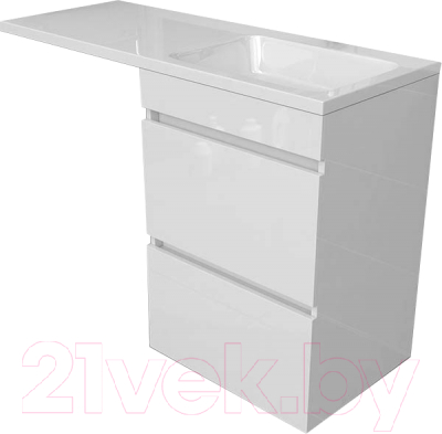 Тумба с умывальником Emmy Джерси 120 R - фото