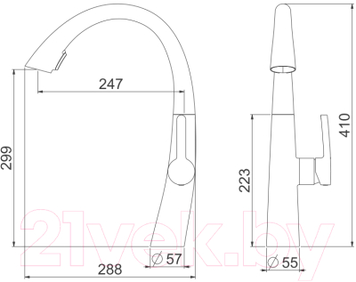 Смеситель Slovarm ES.3508.GB