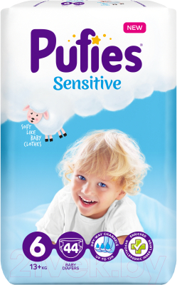 Подгузники детские Pufies Sensitive Extra Large 13+ кг - фото