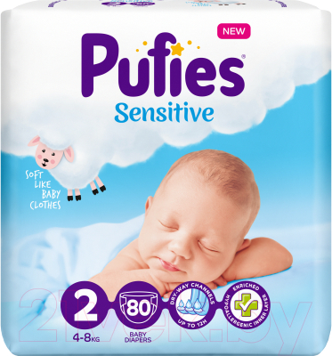 Подгузники детские Pufies Sensitive Mini 4-8кг - фото