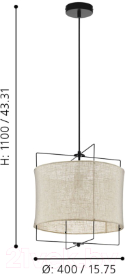 Потолочный светильник Eglo Bridekirk 43292