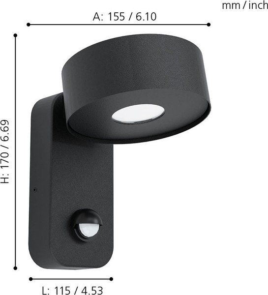 Бра уличное Eglo Palosco 98738