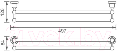 Держатель для полотенца Aquanet 3818D