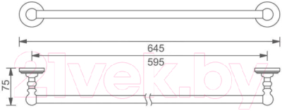 Держатель для полотенца Aquanet 4624
