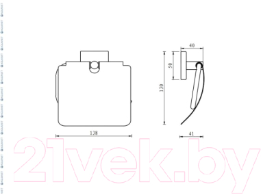 Держатель для туалетной бумаги Aquanet Flash S4