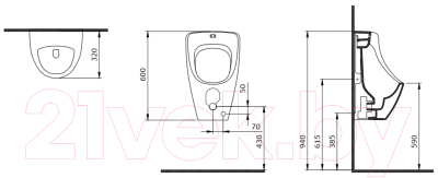 Писсуар Bocchi Taormina 1383-001-0131