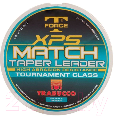 Леска монофильная Trabucco T-Force XPS Match Taper Leader / 052-02-020 (10шт) - фото