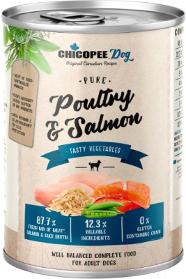 Влажный корм для собак Chicopee Adult домашняя птица с рыбой / H5094 - фото