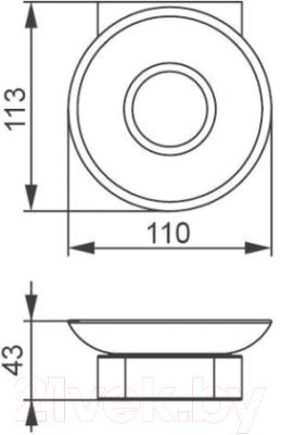 Мыльница Aquanet 5785