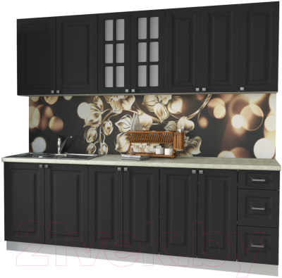 Кухонный гарнитур Интерлиния Мила Деко 2.3 А - фото